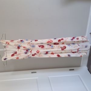 Lucky Brand floral maxi dress high-low XS